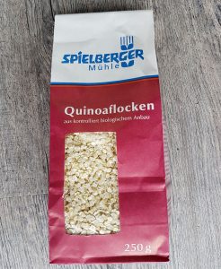 Quinoaflocken in der Verpackung